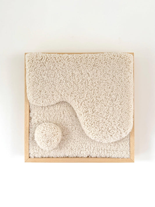 White wave - 20 x 20 cm